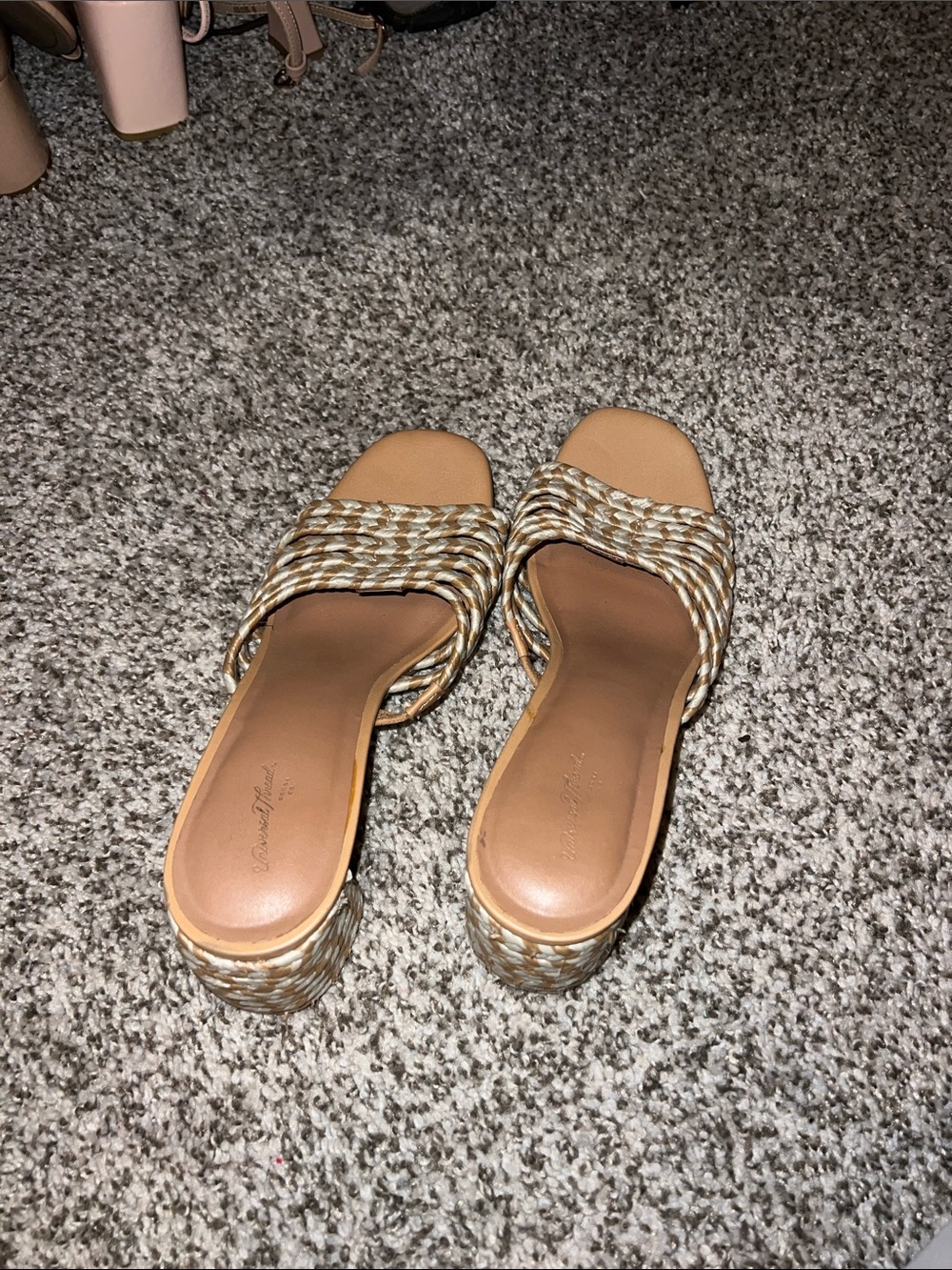 Universal Thread Braided Block Heels